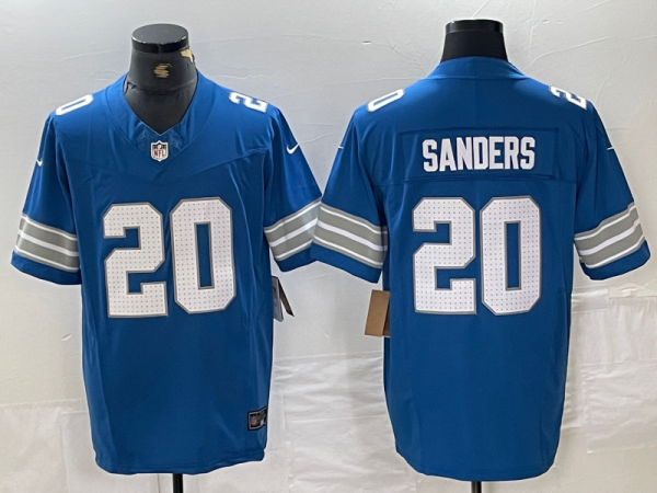 Men's Detroit Lions #20 Barry Sanders Blue 2024 F.U.S.E. 2nd Alternate Vapor Limited Jersey