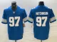 Men's Detroit Lions #97 Aidan Hutchinson Blue 2024 F.U.S.E. 2nd Alternate Vapor Limited Jersey