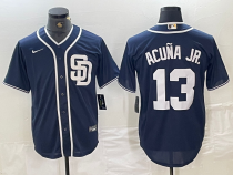 Men's San Diego Padres #13 Manny Machado Navy Nike Game Jersey