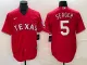 Men's Texas Rangers #5 Corey Seager Red Nike Game Jersey