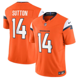 Men's Denver Broncos #14 Courtland Sutton Orange 2024 F.U.S.E. Vapor Limited Football Jersey
