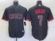 MLB Cincinnati Reds #7 Steer Black 2023 City Connect Stitched Jersey