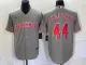 MLB Cincinnati Reds #44 Elly De La Cruz Grey Cool Base Stitched Baseball Jersey