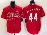 MLB Cincinnati Reds #44 Elly De La Cruz Red 2023 City Connect Cool Base Jersey