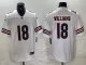 Men's Chicago Bears #18 Caleb Williams White 2024 Draft Vapor Limited Jersey