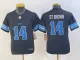 Youth Detroit Lions #14 Amon-Ra St. Brown Black  2024 F.U.S.E. 2nd Alternate Vapor Limited Jersey
