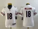 Youth Chicago Bears #18 Caleb Williams White 2024 Draft Vapor Limited Jersey
