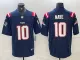 Men's New England Patriots #10 Drake Maye Navy 2024 Draft Vapor Limited Jersey