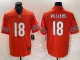 Men's Chicago Bears #18 Caleb Williams Orange 2024 Draft Vapor Limited Jersey