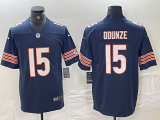 Men's Chicago Bears #15 Rome Odunze Navy 2024 Draft Vapor Limited Jersey