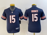 Youth Chicago Bears #15 Rome Odunze Navy 2024 Draft Vapor Limited Jersey