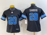 WomenDetroit Lions #20 Barry Sanders Black 2024 F.U.S.E. 2nd Alternate Vapor Limited Jersey