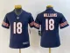 Youth Chicago Bears #18 Caleb Williams Navy 2024 Draft Vapor Limited Jersey