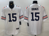 Men's Chicago Bears #15 Rome Odunze New White 2024 Draft Vapor Limited Jersey