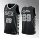 Men's San Antonio Spurs #29 Mamadi Diakite Black Statement Edition Stitched Jersey