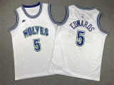 NBA Minnesota Timberwolves #5 Anthony Edwards White 2023/24 Classic Edition Youth Jersey