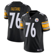 Men's Pittsburgh Steelers #76 Troy Fautanu Black Vapor Untouchable Limited Jersey