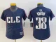 Youth Cleveland Guardians #38 Steven Kwan Navy 2024 City Connect Limited Stitched Jersey