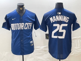 Men's Detroit Tigers #25 Matt Manning 2024 Navy City Connect Cool Base Limited Stitched Jersey