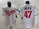 Men's Minnesota Twins #47 Julien White 2024 Home Limited Jersey
