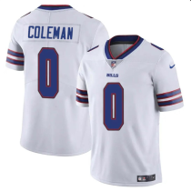 Men's Buffalo Bills #0 Keon Coleman White 2024 Draft Vapor Untouchable Limited Jersey