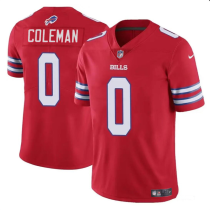 Men's Buffalo Bills #0 Keon Coleman Red 2024 Draft Vapor Untouchable Limited Jersey