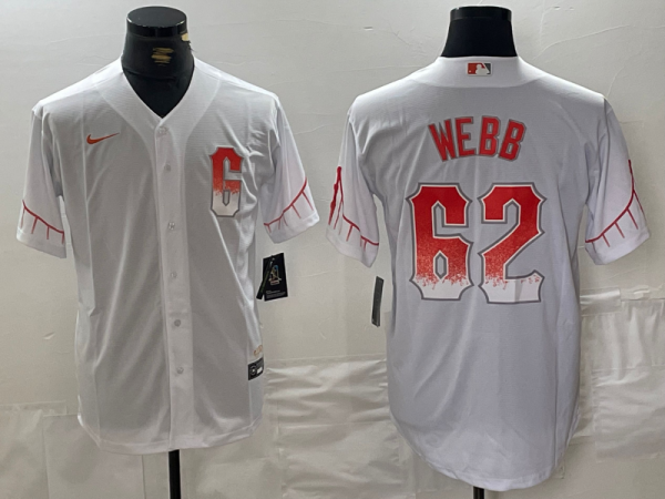 MLB San Francisco Giants #62 Webb White City Connect Game Jersey