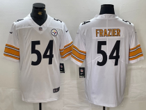 Men's Pittsburgh Steelers #54 Zach Frazier White Vapor Untouchable Limited Jersey