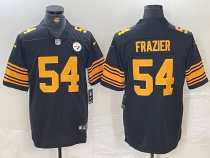 Men's Pittsburgh Steelers #54 Zach Frazier Black Color Rush Limited Jersey