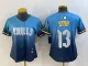 Women Philadelphia Phillies #13 Stub Blue 2024 City Connect Limited Stitched Jersey