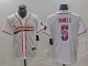 Men's Washington Commanders #5 Jayden Daniels White With Patch Cool Base Stitched Jersey