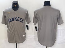 Men's New York Yankees Blank Gray Nike Game Jersey