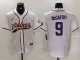 Men's Minnesota Vikings #9 J.J. McCarthy Yellow Cool Base Stitched Baseball Jersey