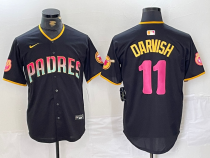 MLB San Diego Padres #11 Yu Darvish Black Cool Base Stitched Baseball Jersey