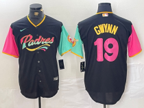 MLB San Diego Padres #19 Tony Gwynn Black Cool Base Stitched Baseball Jersey