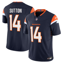 Men's Denver Broncos #14 Courtland Sutton Navy 2024 F.U.S.E. Alternate Vapor Limited Jersey