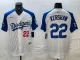 Men's Los Angeles Dodgers #22 Clayton Kershaw White Stitched Baseball Jersey