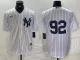 Men's New York Yankees #92 Matt Krook White Cool Base Stitched Baseball Jersey
