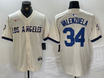 Men's Los Angeles Dodgers #34 Toro Valenzuela