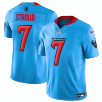 Men's Houston Texans #7 C.J. Stroud Blue 2024 Vapor F.U.S.E. Limited Stitched Jersey