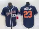 Men's San Diego Padres #23 Fernando Tatis Jr. Blue Stitched Jersey