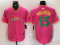 Men's San Diego Padres #13 Manny Machado Pink Cool Base Stitched Baseball Jersey