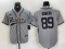 Men's Las Vegas Raiders #89 Brock Bowers Grey Baseball Stitched Jersey
