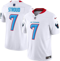 Men's Houston Texans #7 C.J. Stroud White 2024 Vapor F.U.S.E. Limited Stitched Jersey