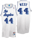 NBA Lakers #44 Jerry West White Retro Swingman Jersey