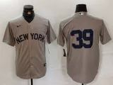MLB New York Yankees #39 Jose Trevino Grey Nike Game Jersey