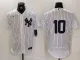 Men's New York Yankees #10 Phil Rizzuto White Flex Base Stitched Baseball Jersey