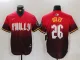 Men's Philadelphia Phillies #26 Utley Red 2024 City Connect Limited Stitched Jersey