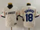 Youth Los Angeles Dodgers #18 Yoshinobu Yamamoto Cream Stitched Baseball Jersey