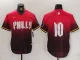 Men's Philadelphia Phillies #10 J.T. Realmuto Red 2024 City Connect Limited Stitched Jersey